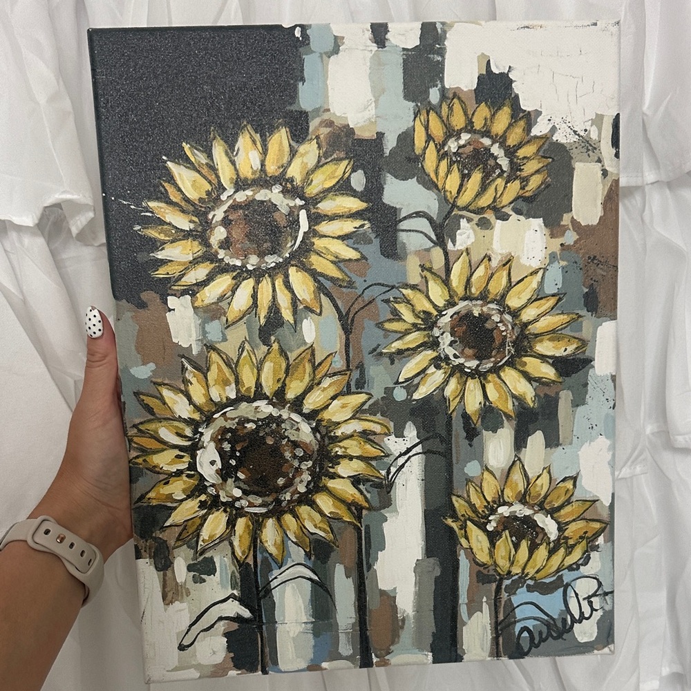 Sunflower Canvas Art by Unknown Artist - Yellow and Brown